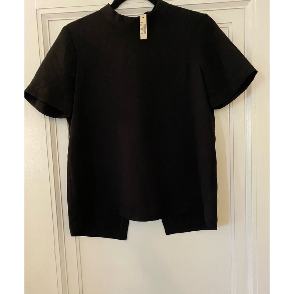 NWT madewell brand black short sleeve top